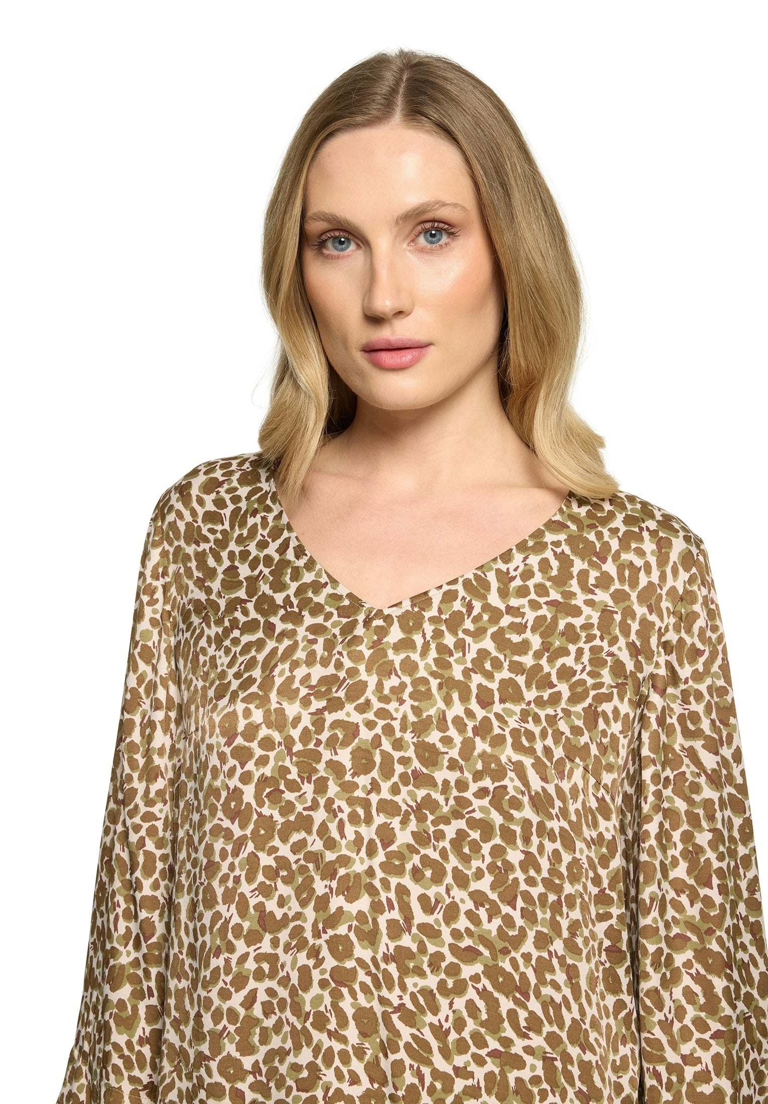 Bluse Kurz 1/1 Arm Beige/Khaki Bild 6