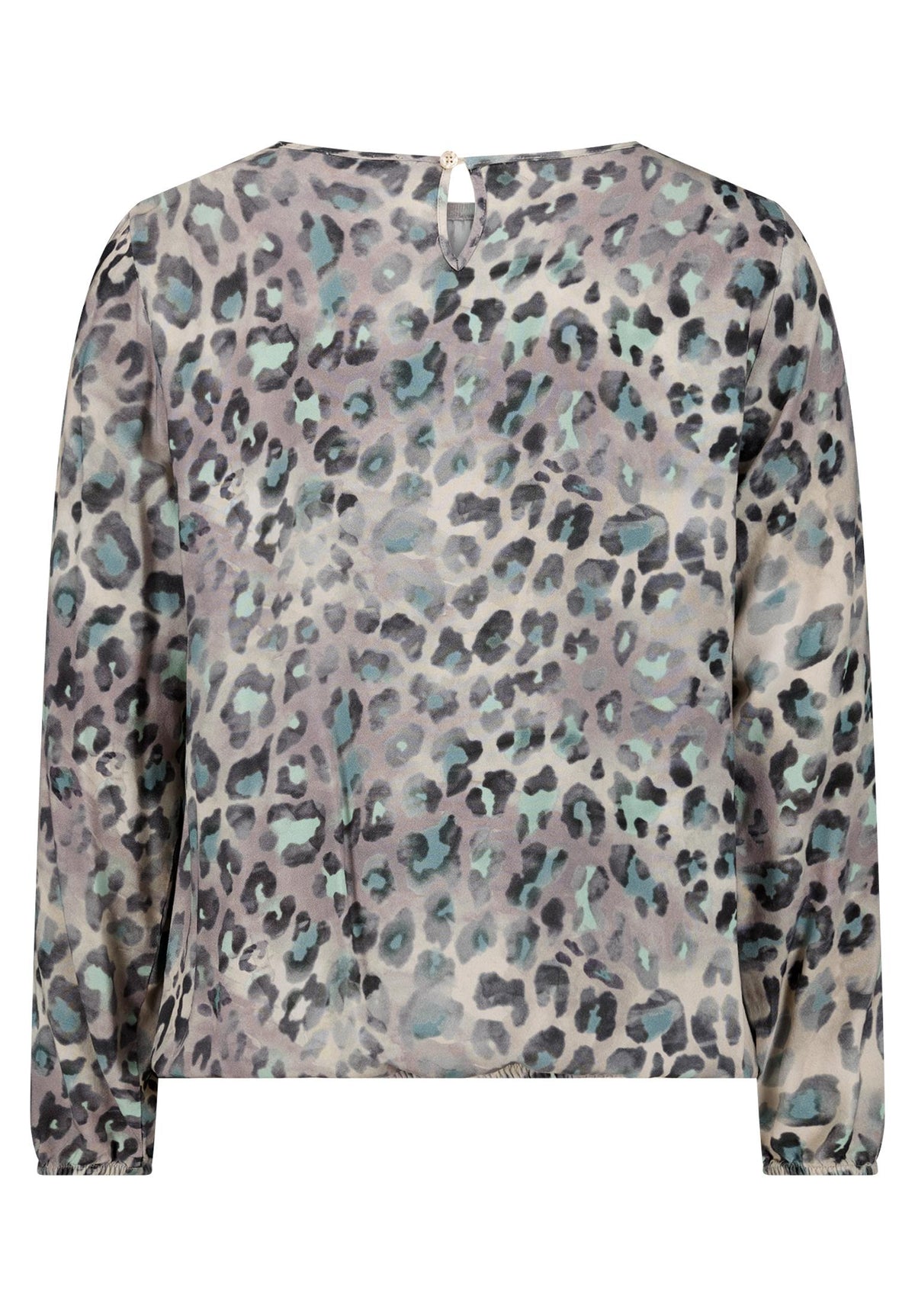 Bluse Kurz 1/1 Arm Beige/Petrol Bild 2