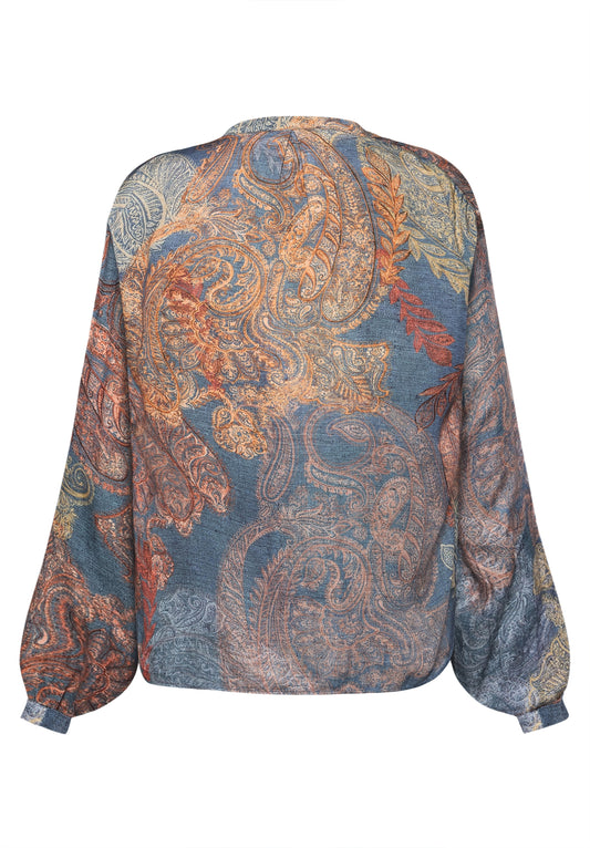 Bluse Kurz 1/1 Arm Blue/Red Bild 2