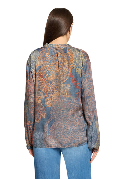 Bluse Kurz 1/1 Arm Blue/Red Bild 4