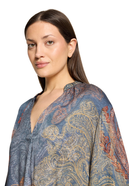 Bluse Kurz 1/1 Arm Blue/Red Bild 6