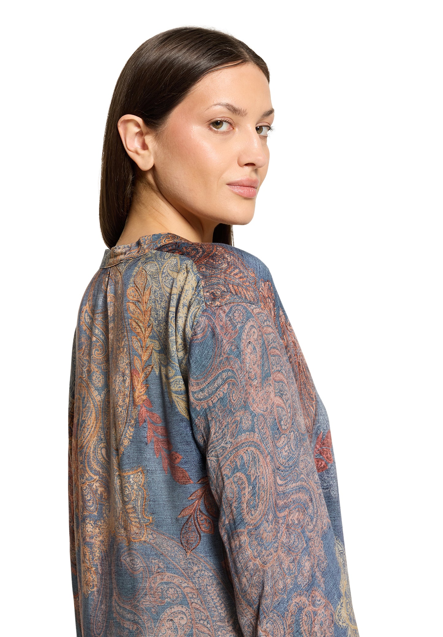 Bluse Kurz 1/1 Arm Blue/Red Bild 7