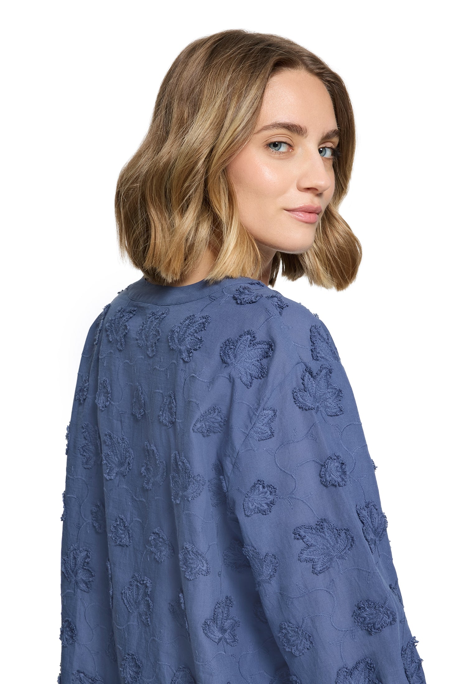 Bluse Kurz 1/1 Arm Vintage Indigo Bild 7