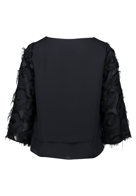 Bluse Kurz 1/1 Arm Black Bild 2