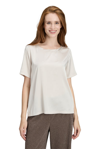 Bluse Kurz 1/2 Arm Pastel Sand Bild 3