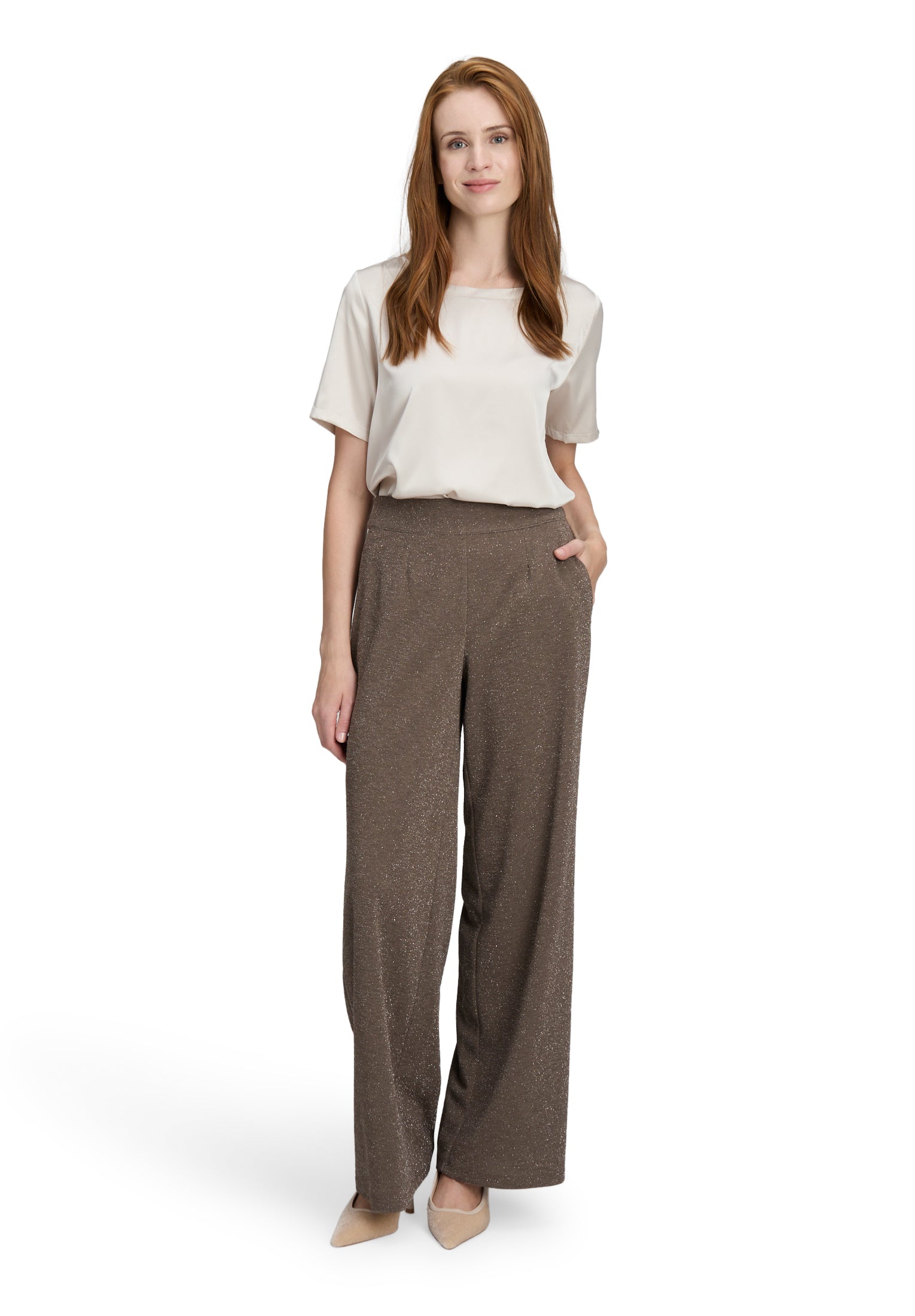 Bluse Kurz 1/2 Arm Pastel Sand Bild 5
