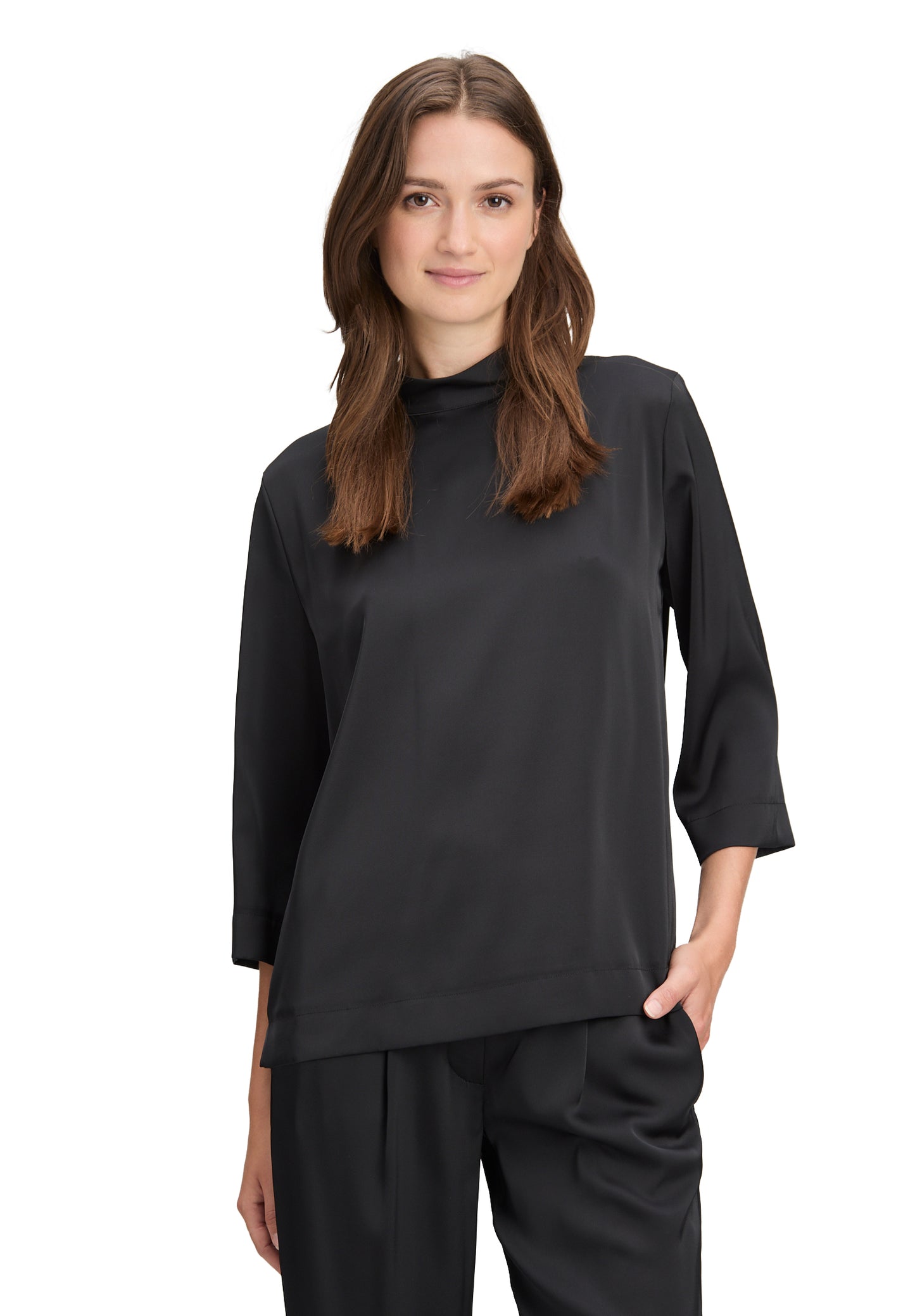 Bluse Kurz 3/4 Arm Black Bild 3