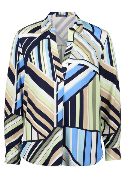 Bluse Lang 1/1 Arm Blue/Green Bild 1