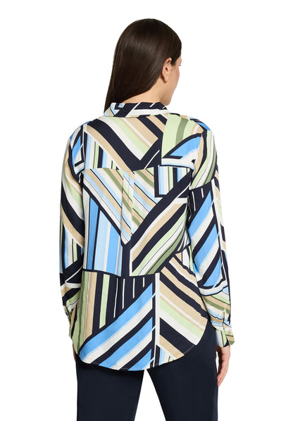 Bluse Lang 1/1 Arm Blue/Green Bild 4