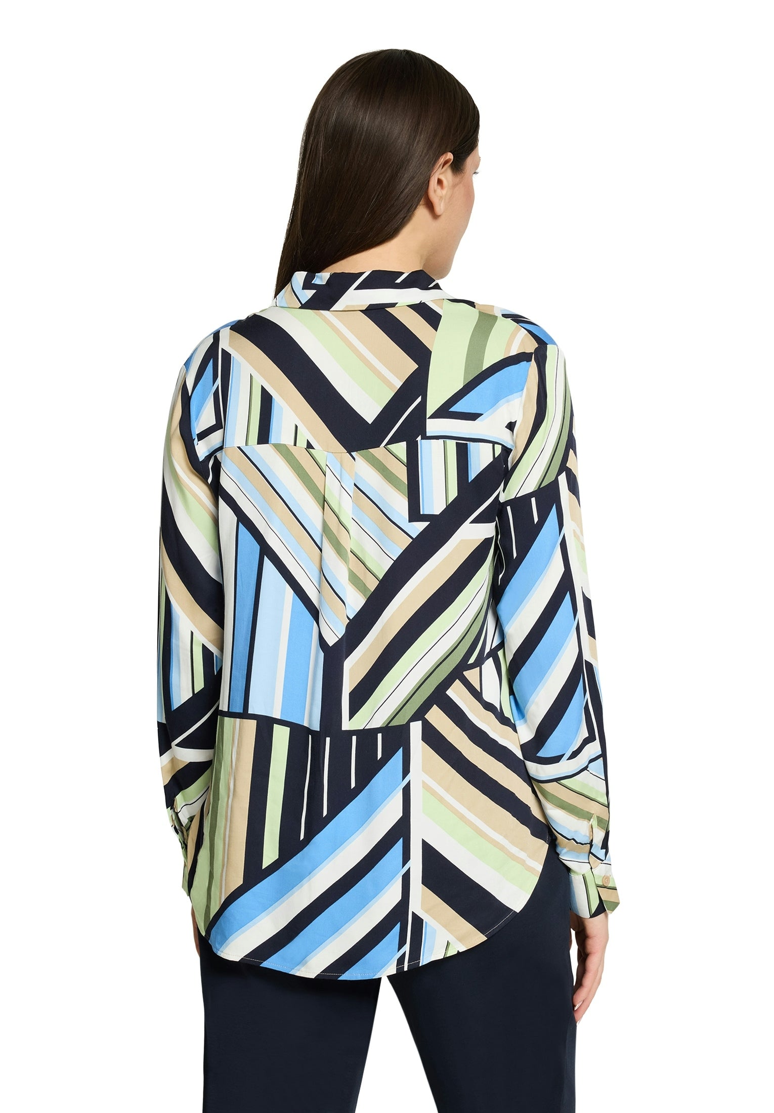 Bluse Lang 1/1 Arm Blue/Green Bild 4