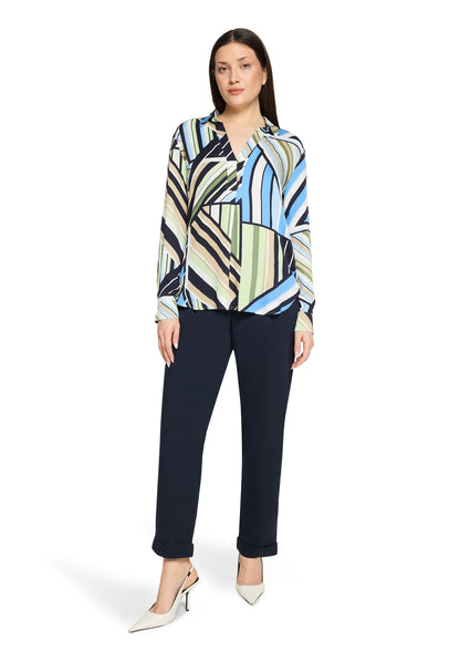 Bluse Lang 1/1 Arm Blue/Green Bild 5