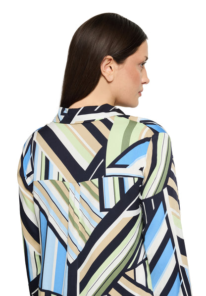 Bluse Lang 1/1 Arm Blue/Green Bild 6