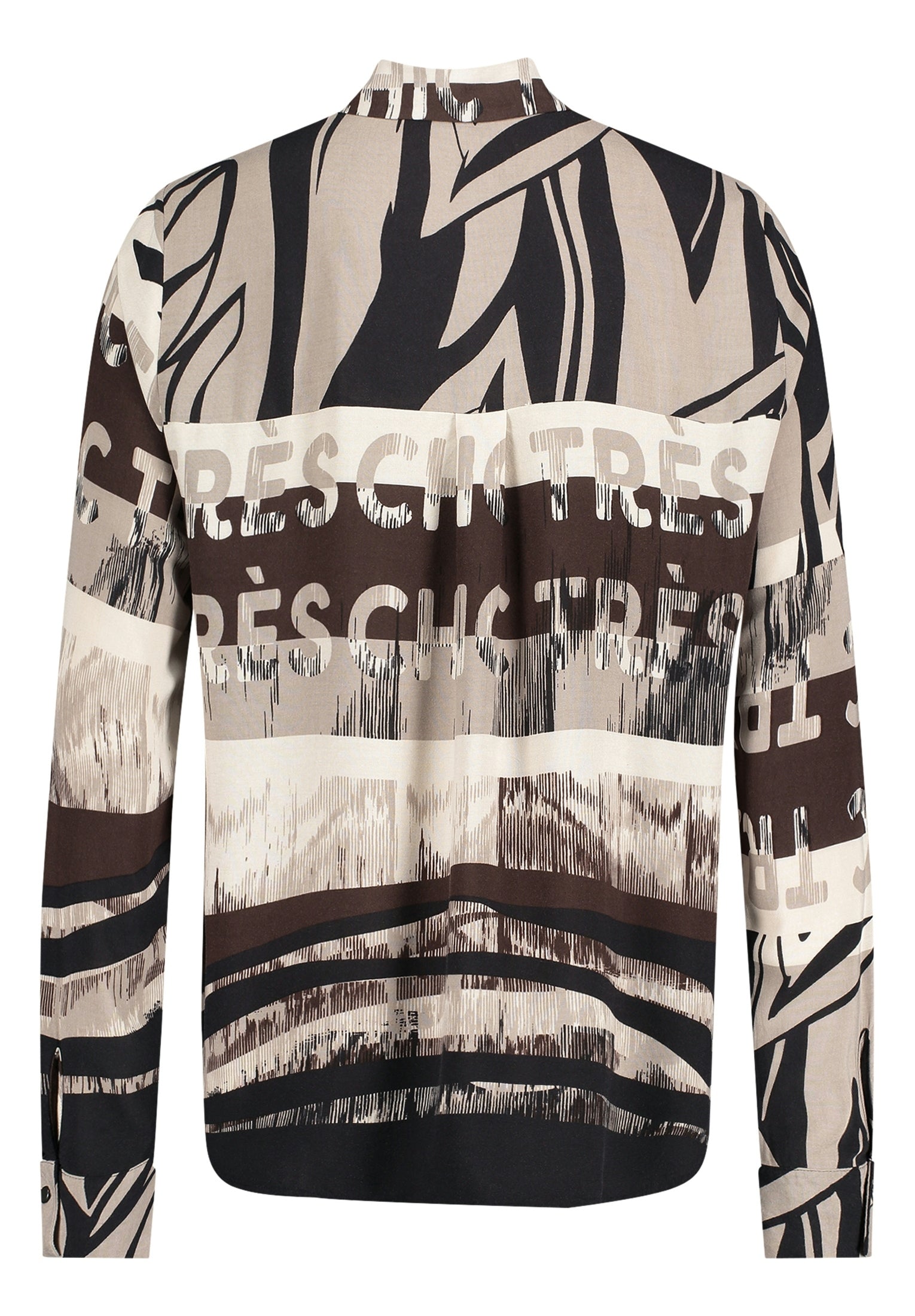 Bluse Lang 1/1 Arm Beige/Black Bild 2