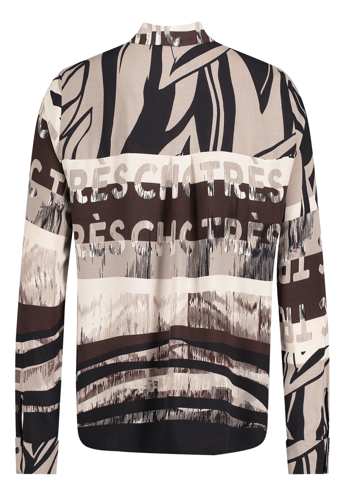 Bluse Lang 1/1 Arm Beige/Black Bild 2