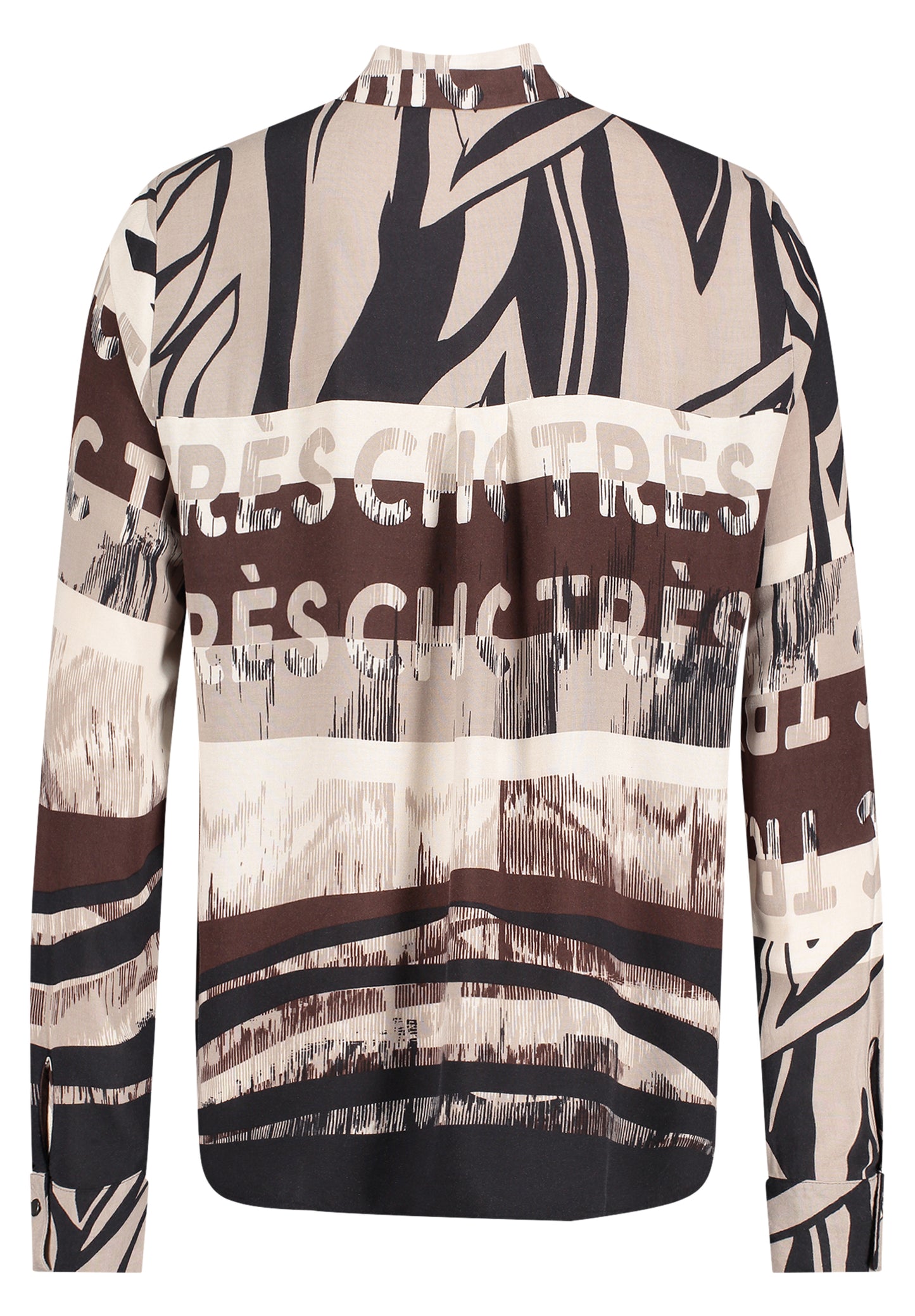 Bluse Lang 1/1 Arm Beige/Black Bild 2