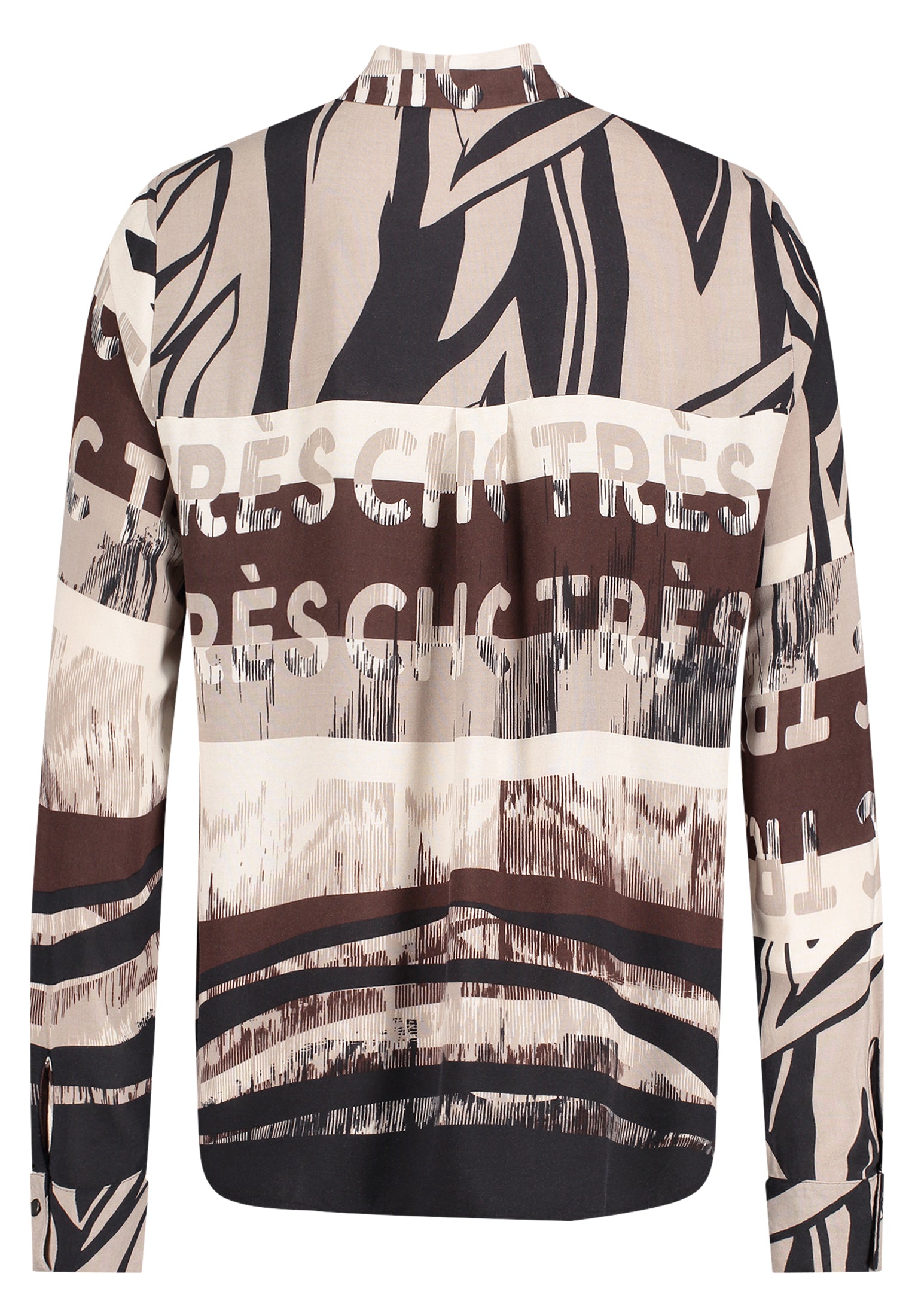 Bluse Lang 1/1 Arm Beige/Black Bild 2