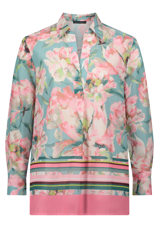 Bluse Lang 1/1 Arm Mint/Rosé Bild 1