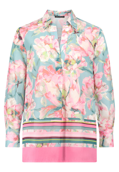 Bluse Lang 1/1 Arm Mint/Rosé Bild 1