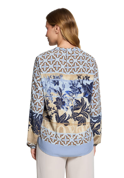 Bluse Lang 1/1 Arm Blue/Beige Bild 4