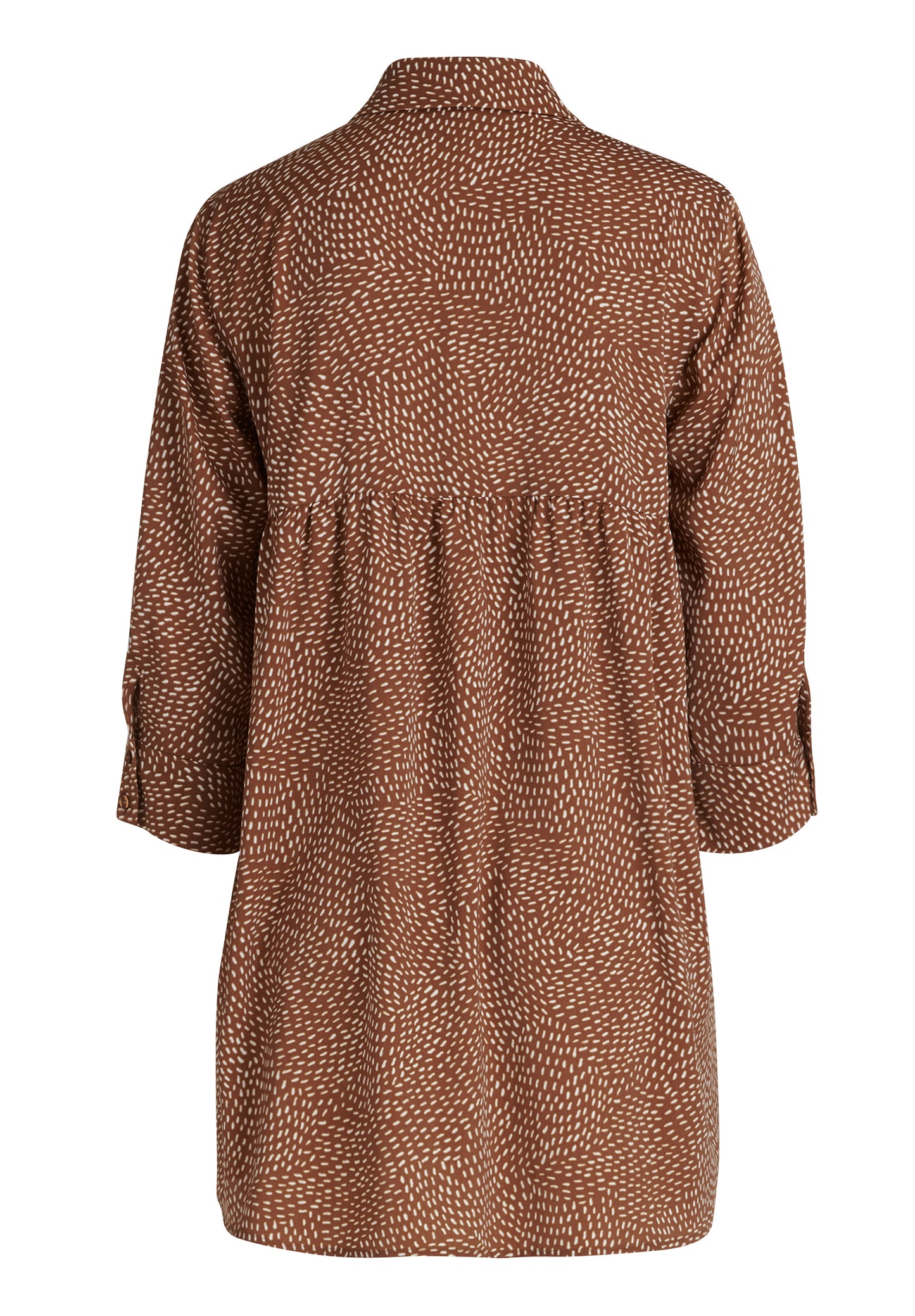 Bluse Lang 3/4 Arm Brown/Cream Bild 2