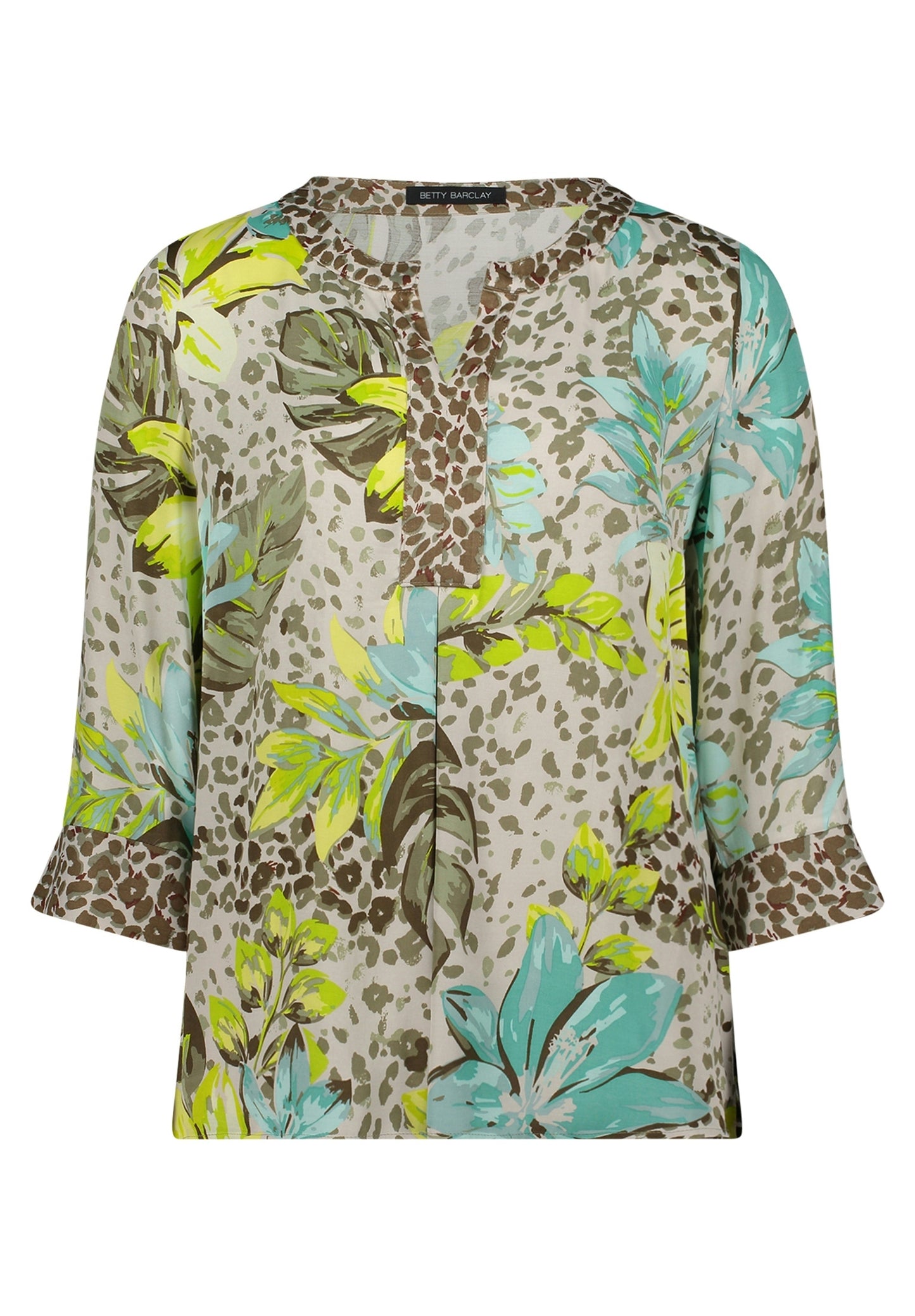 Bluse Lang 3/4 Arm Beige/Yellow Bild 1