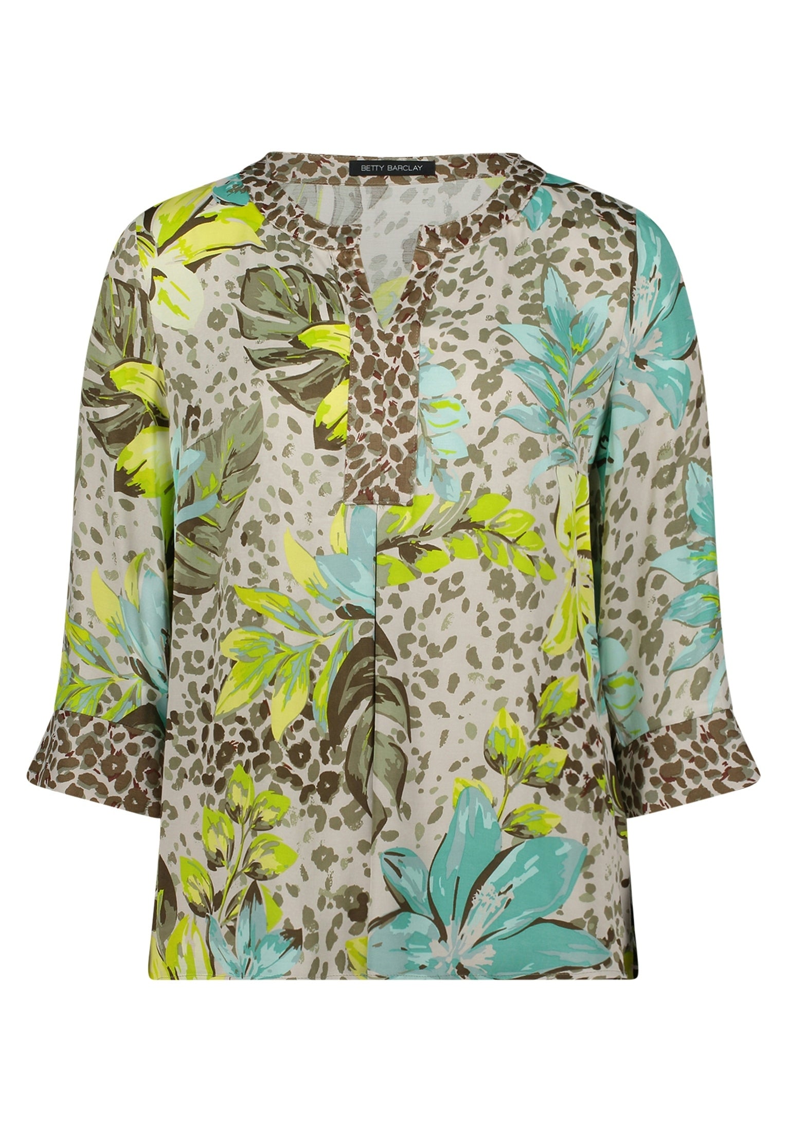 Bluse Lang 3/4 Arm Beige/Yellow Bild 1