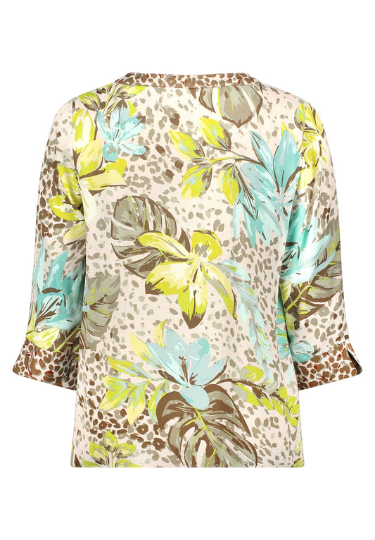 Bluse Lang 3/4 Arm Beige/Yellow Bild 2