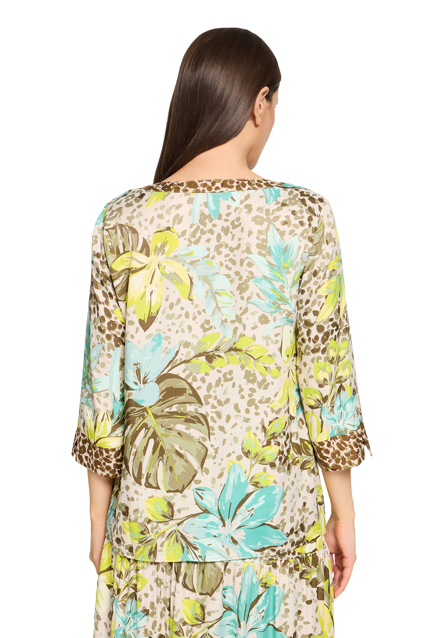 Bluse Lang 3/4 Arm Beige/Yellow Bild 4