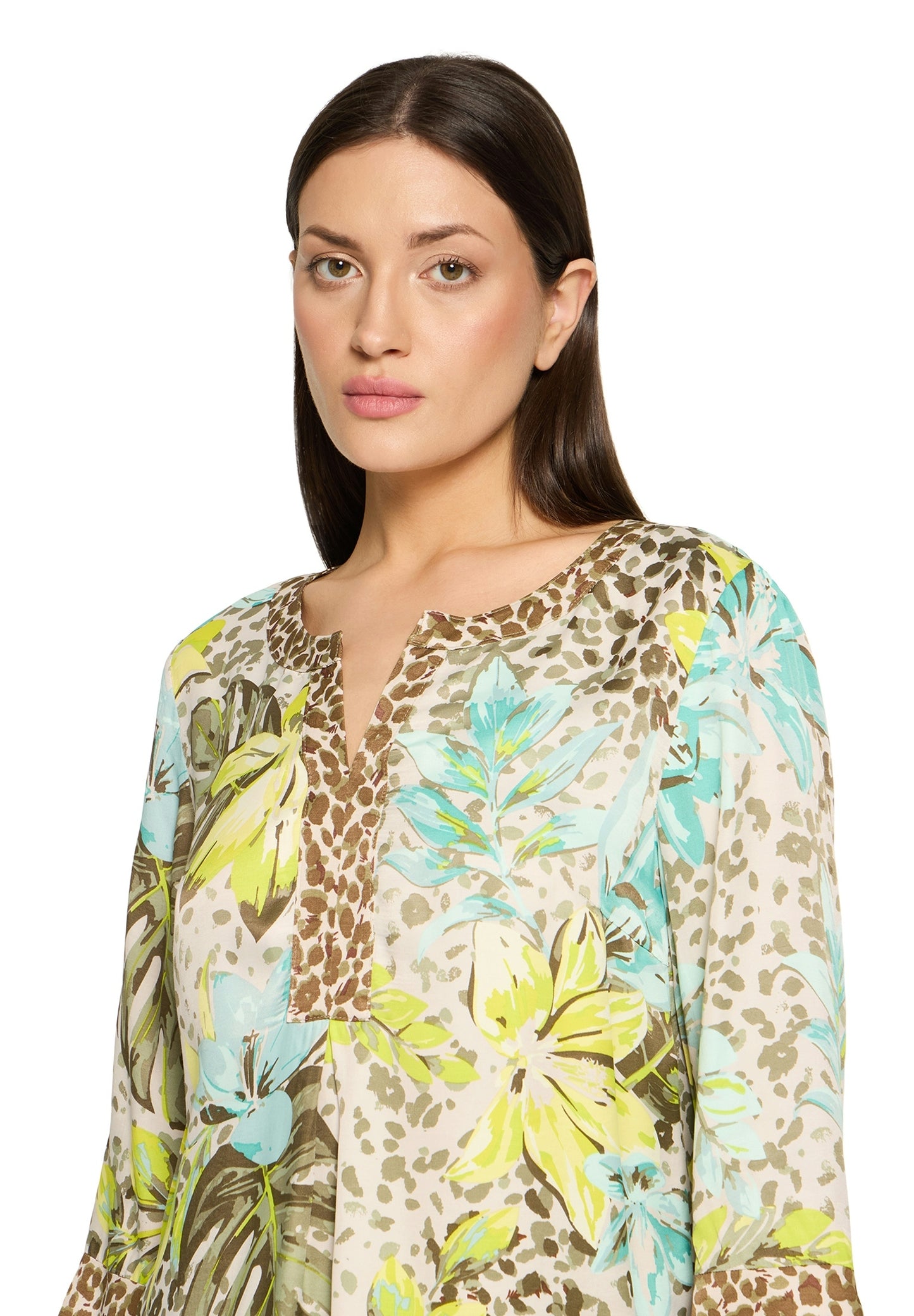 Bluse Lang 3/4 Arm Beige/Yellow Bild 6