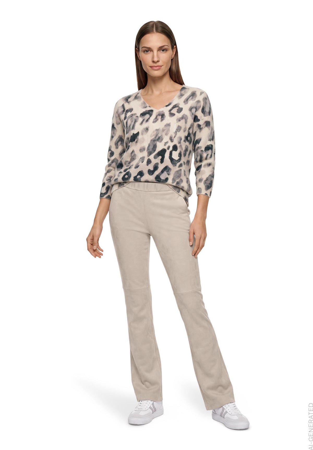 Hose Casual 1/1 LAEnge Bright Taupe Bild 3