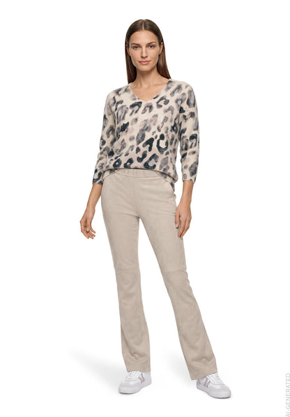 Hose Casual 1/1 LAEnge Bright Taupe Bild 3