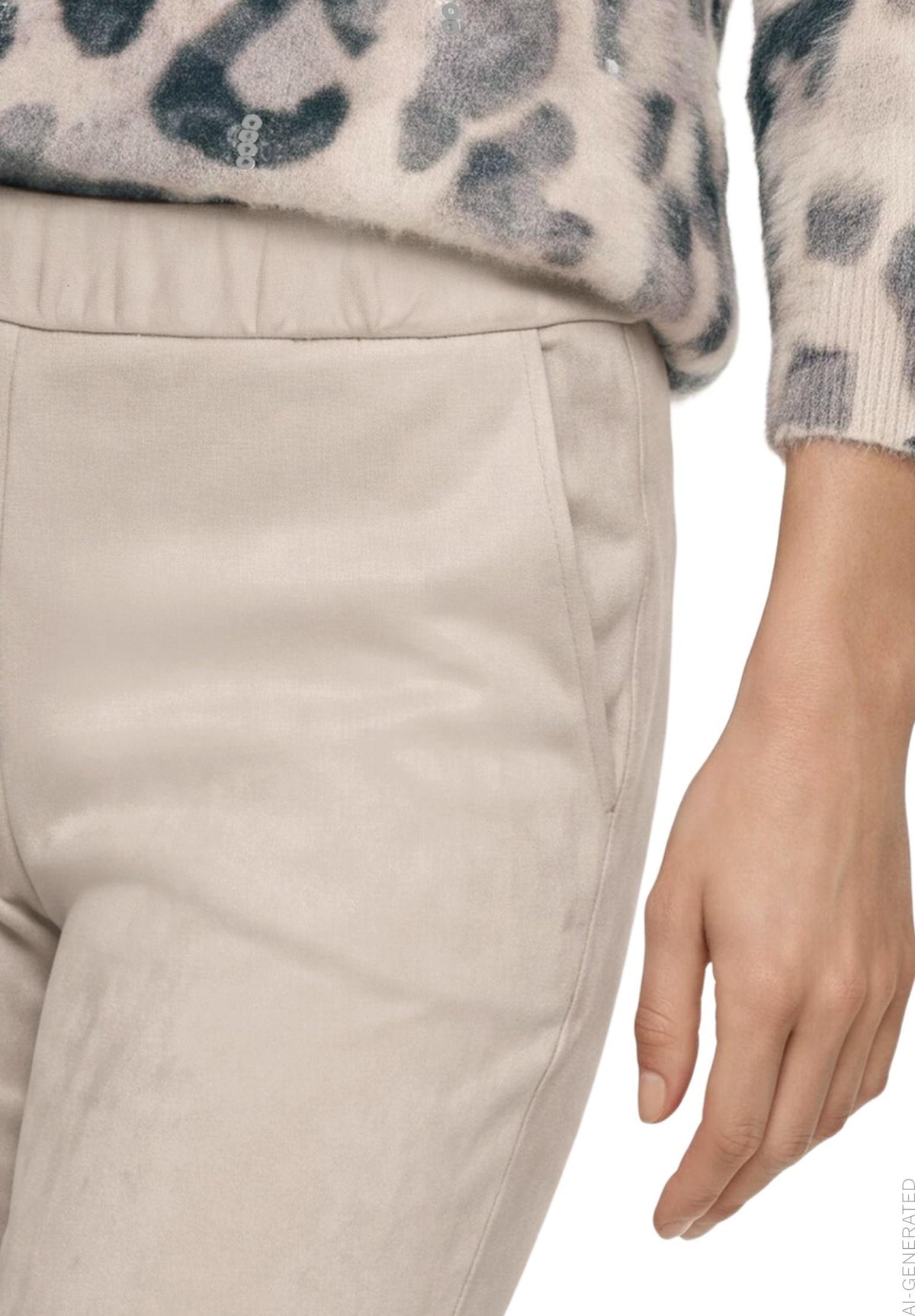 Hose Casual 1/1 LAEnge Bright Taupe Bild 4