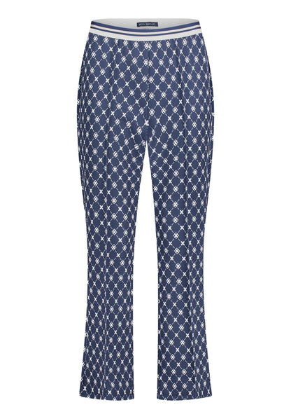 Hose Casual 3/4 LAEnge Dark Blue/Cream Bild 1