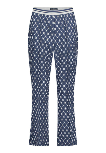 Hose Casual 3/4 LAEnge Dark Blue/Cream Bild 1