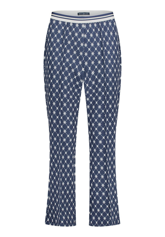 Hose Casual 3/4 LAEnge Dark Blue/Cream Bild 1