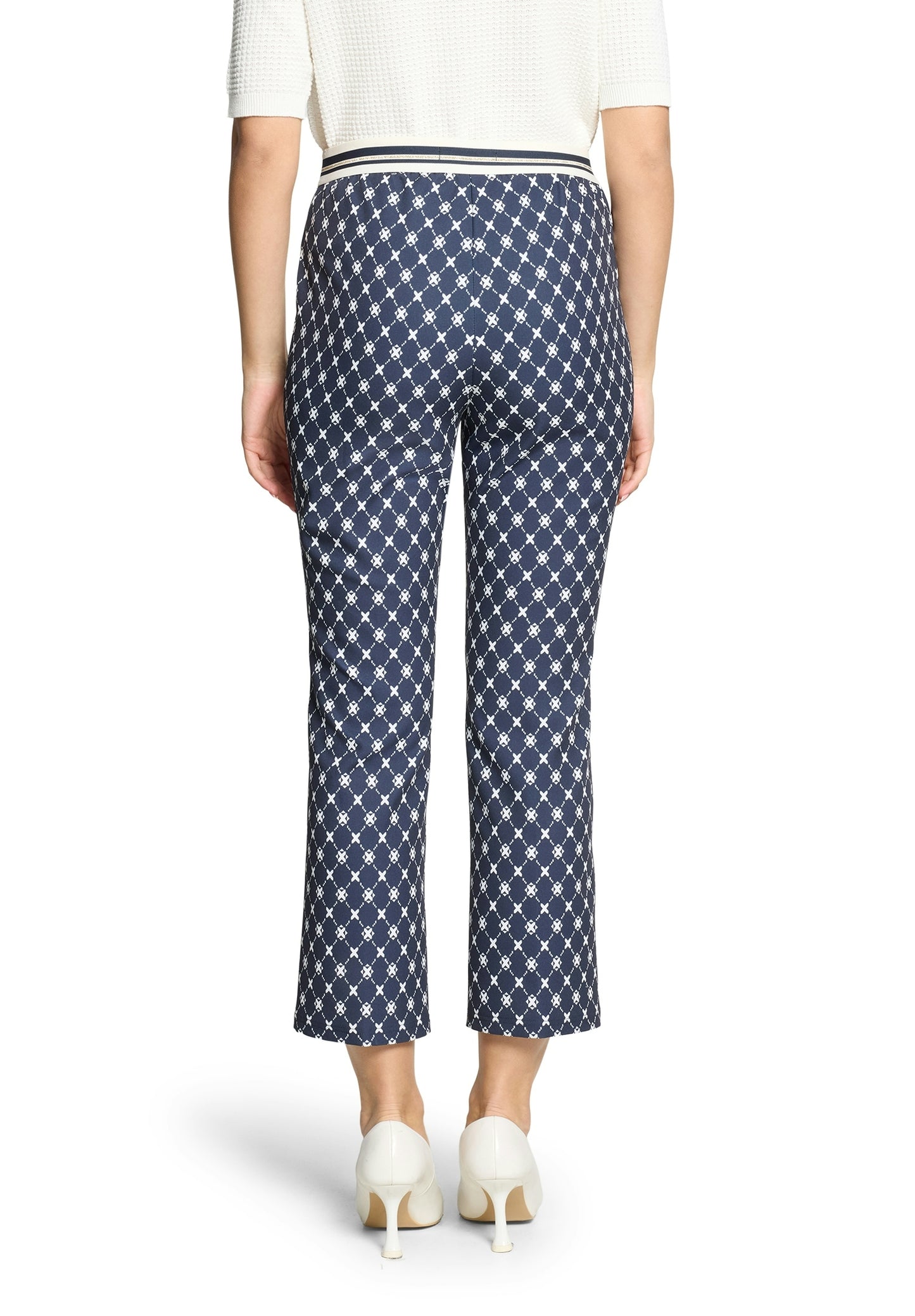Hose Casual 3/4 LAEnge Dark Blue/Cream Bild 4