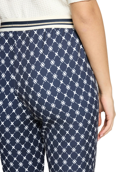 Hose Casual 3/4 LAEnge Dark Blue/Cream Bild 7