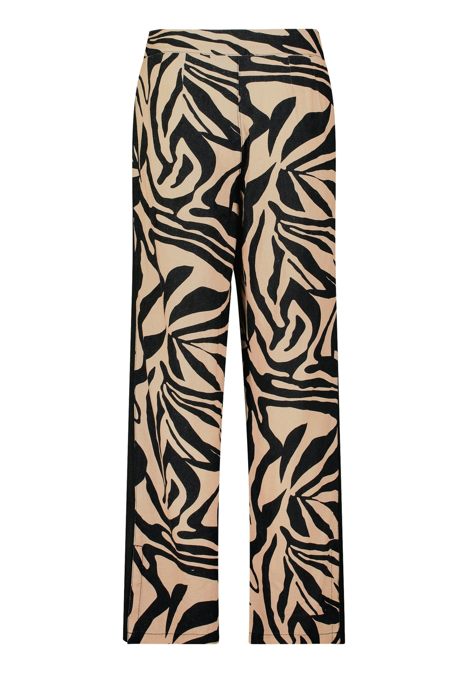 Hose Klassisch 1/1 LAEnge Black/Beige Bild 2