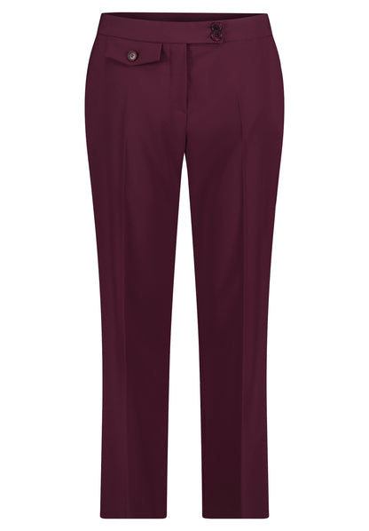 Hose Klassisch 3/4 LAEnge Dark Aubergine Bild 1