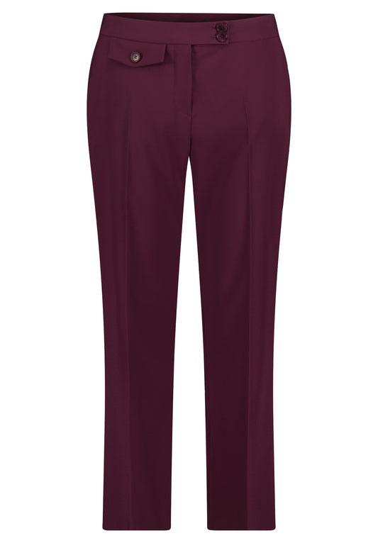 Hose Klassisch 3/4 LAEnge Dark Aubergine Bild 1