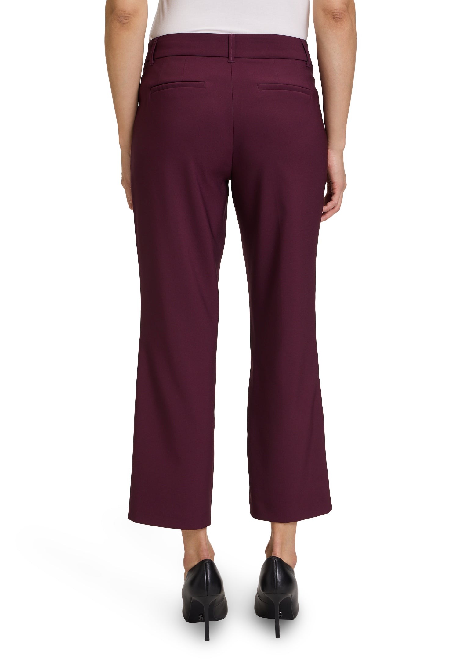 Hose Klassisch 3/4 LAEnge Dark Aubergine Bild 4