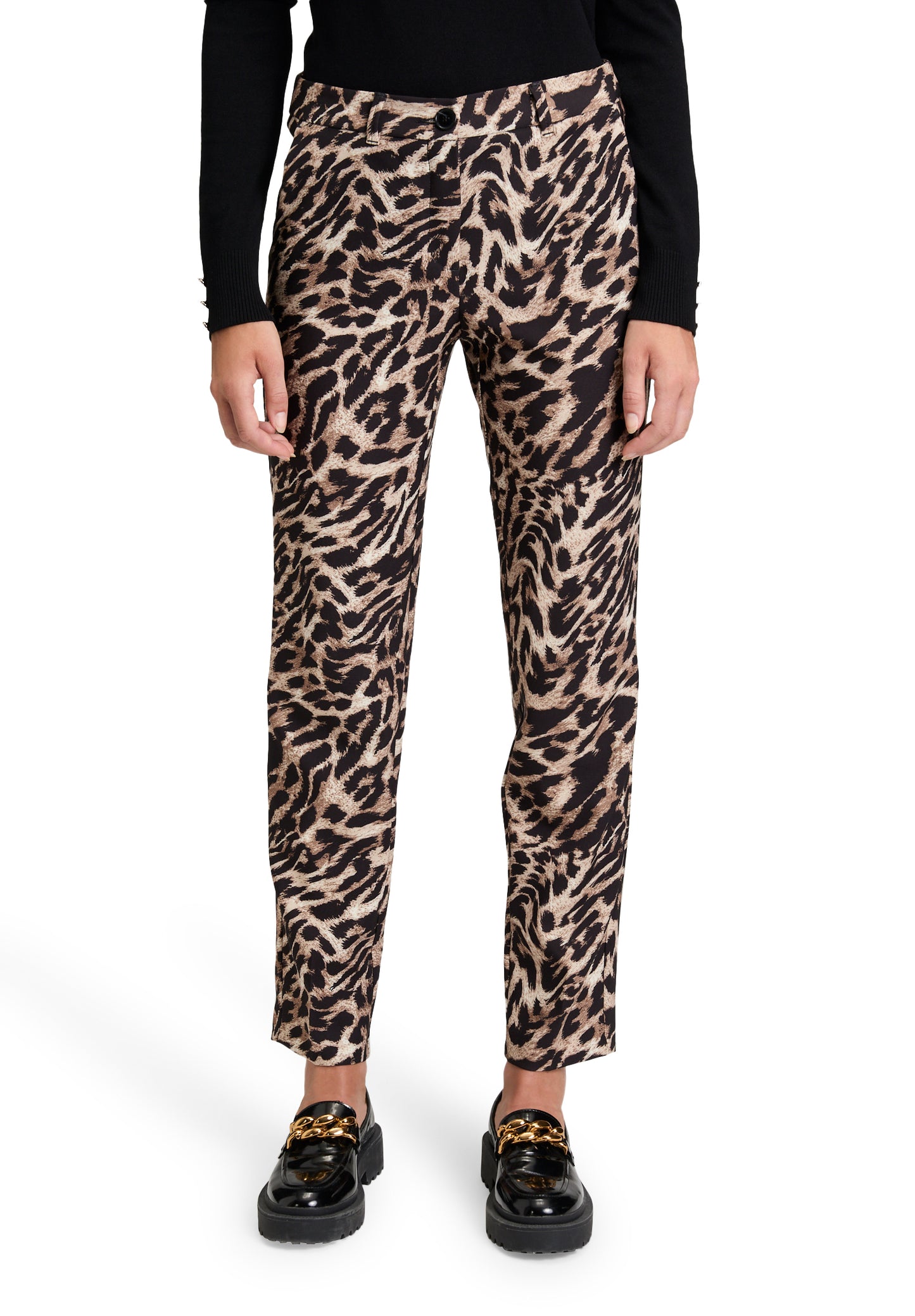 Hose Klassisch 7/8 LAEnge Black/Beige Bild 3