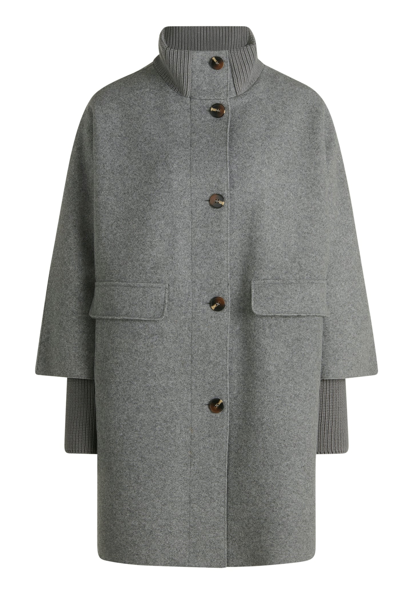 Jacke Wolle Light Grey Melange Bild 1