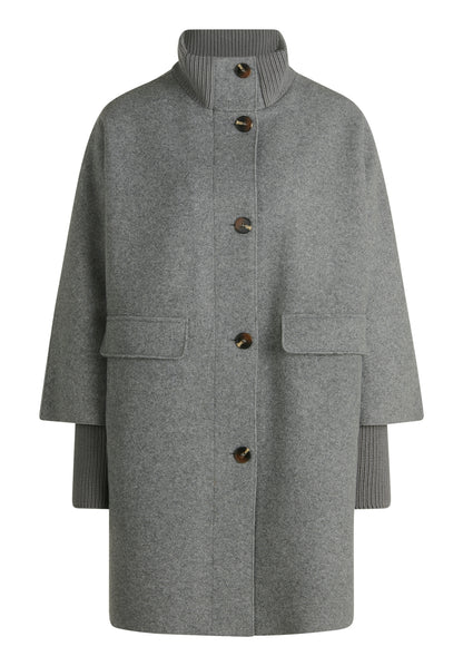 Jacke Wolle Light Grey Melange Bild 1