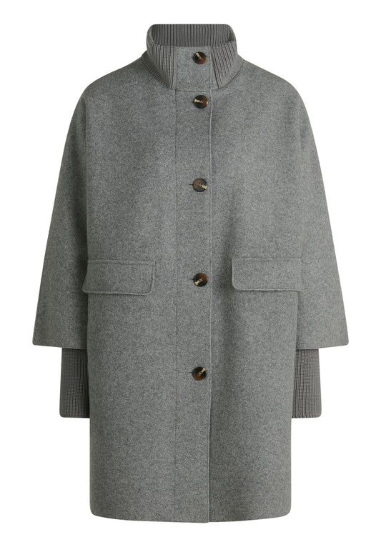 Jacke Wolle Light Grey Melange Bild 1