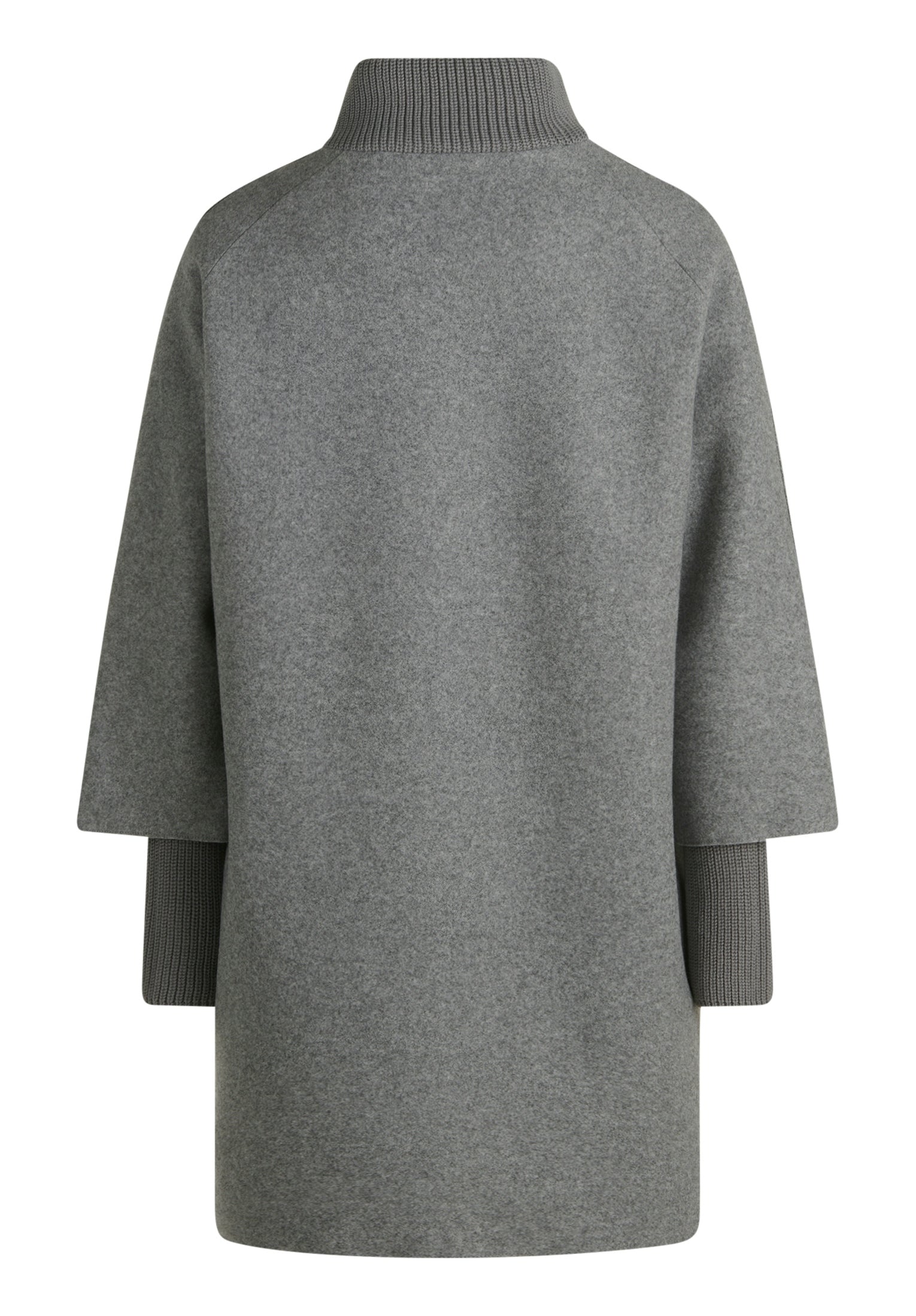 Jacke Wolle Light Grey Melange Bild 2