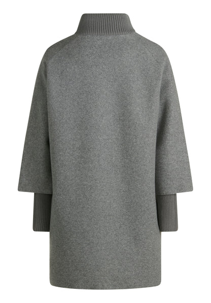 Jacke Wolle Light Grey Melange Bild 2