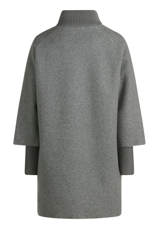Jacke Wolle Light Grey Melange Bild 2