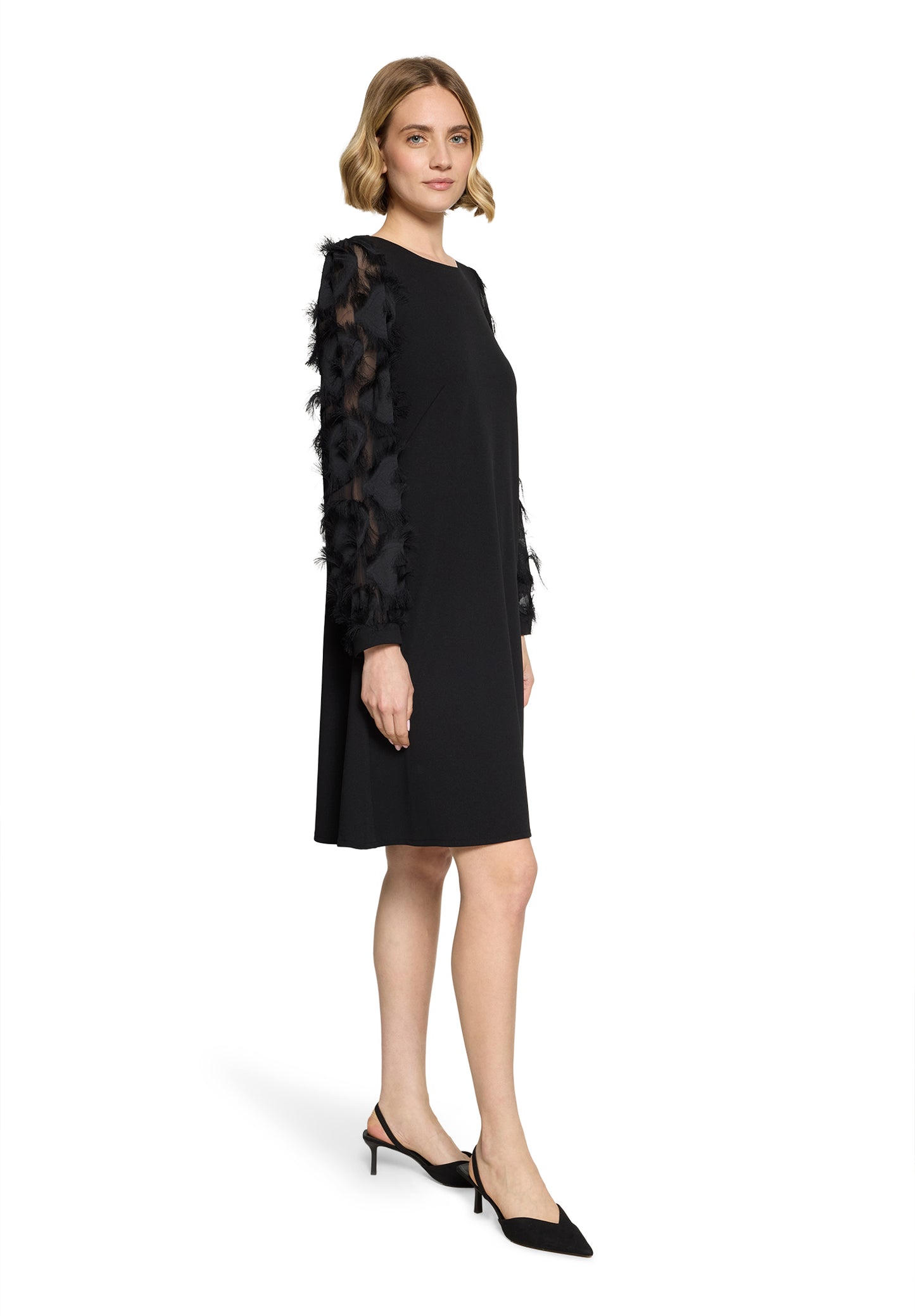 Kleid Kurz 1/1 Arm Black Bild 5
