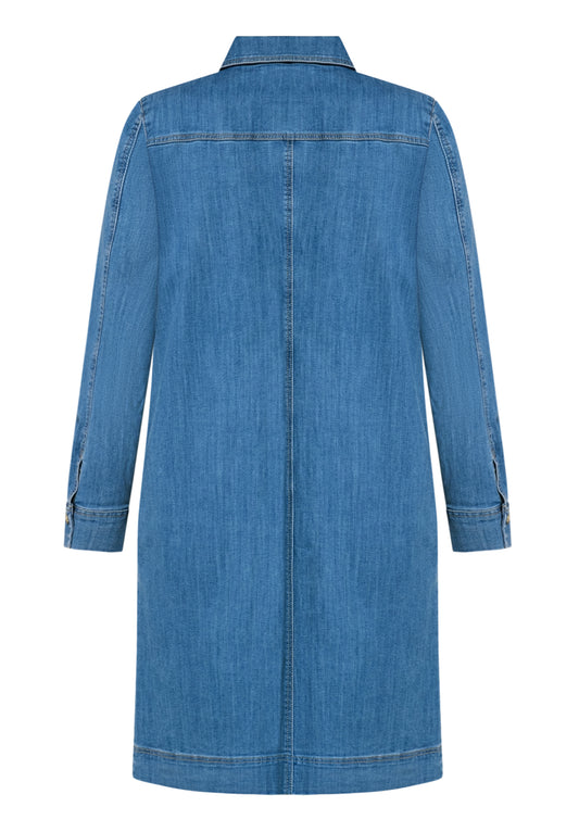 Kleid Kurz 1/1 Arm Middle Blue Denim Bild 2